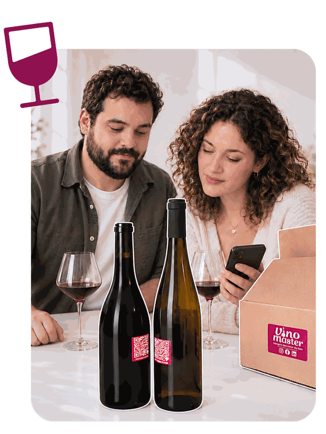 Vino Box : deux bouteilles sélectionnées et un guide de dégustation
